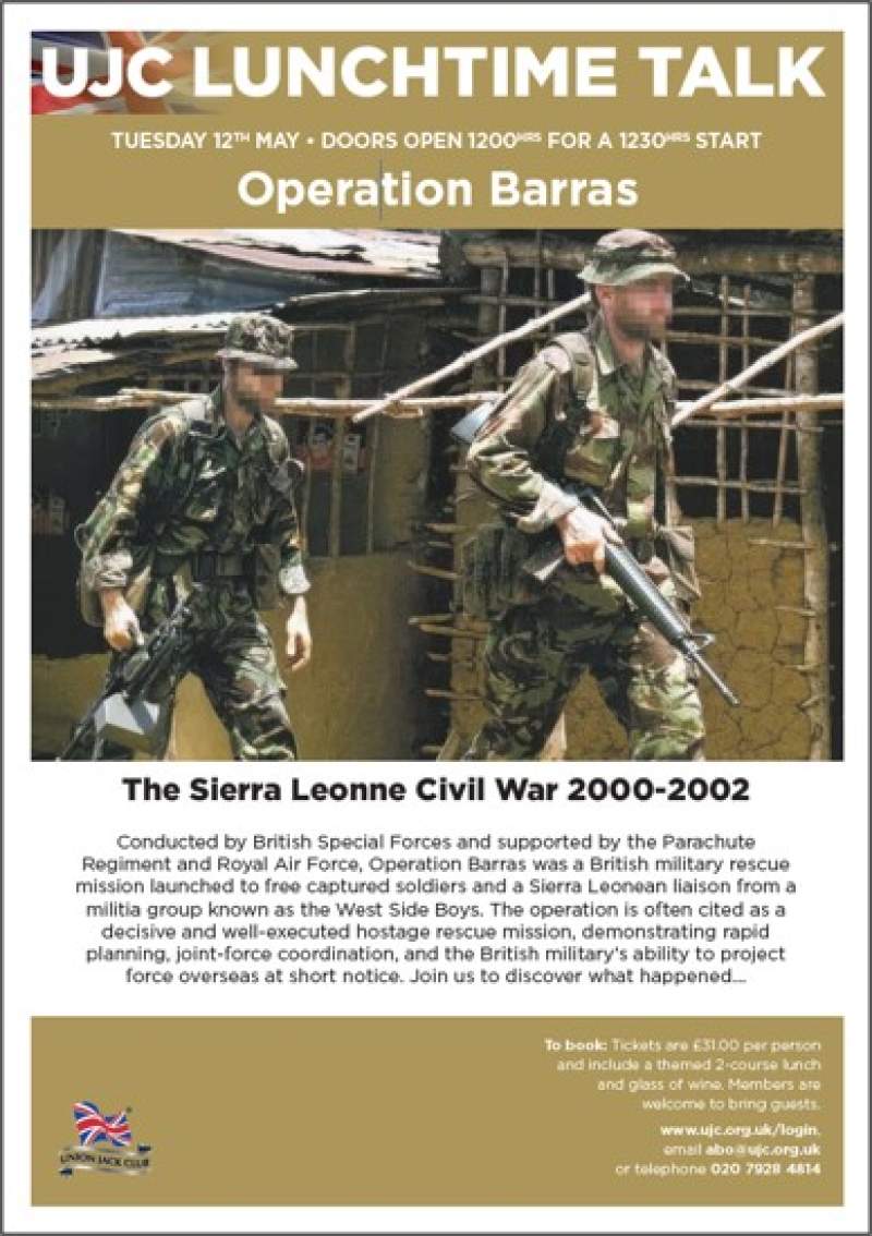 Lunchtime Talk: Operation Barras, Sierra Leonne, 2000-2002 poster image