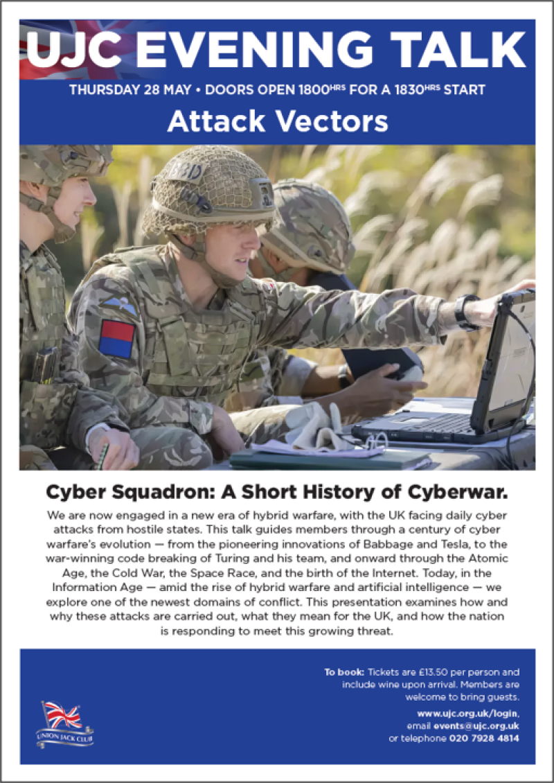Evening Talk:&nbsp; Attack Vectors - Cyber Squadron poster image