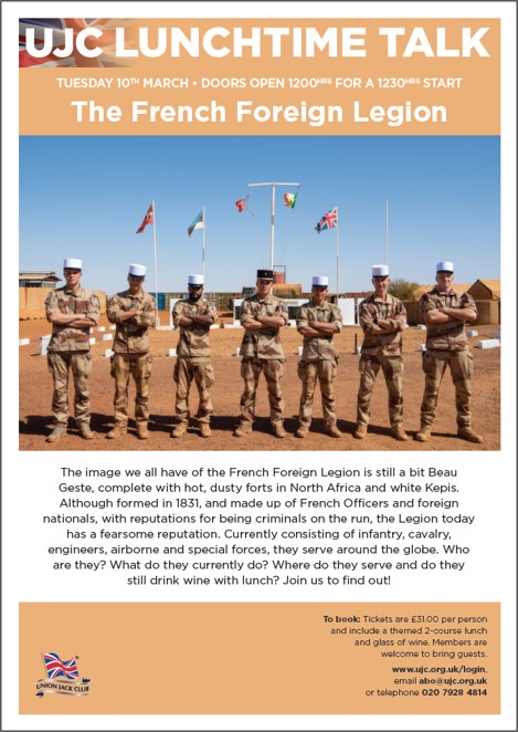Lunchtime Talk: The French Foreign Legion