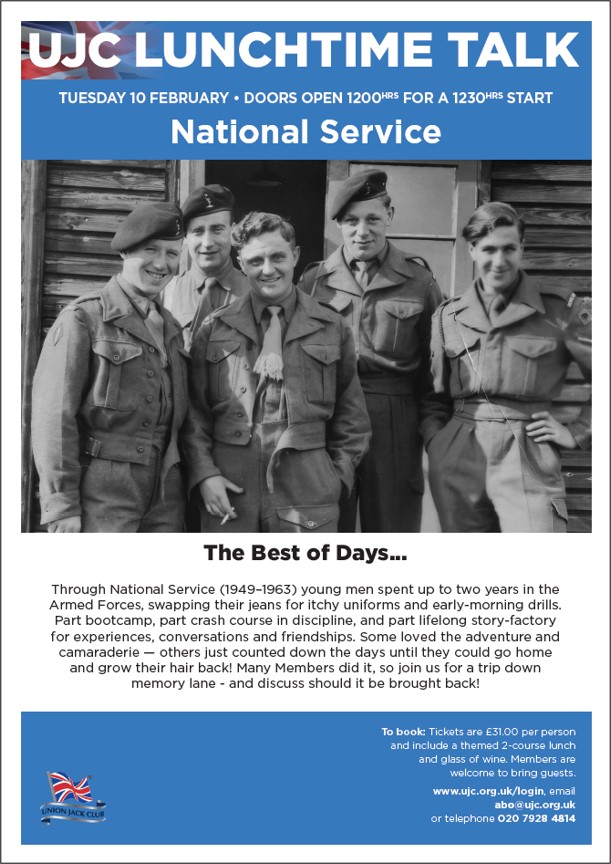 Lunchtime Talk: National Service; the best days of…